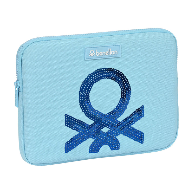 Laptop Cover Benetton Sequins Light Blue (31 x 23 x 2 cm)-0