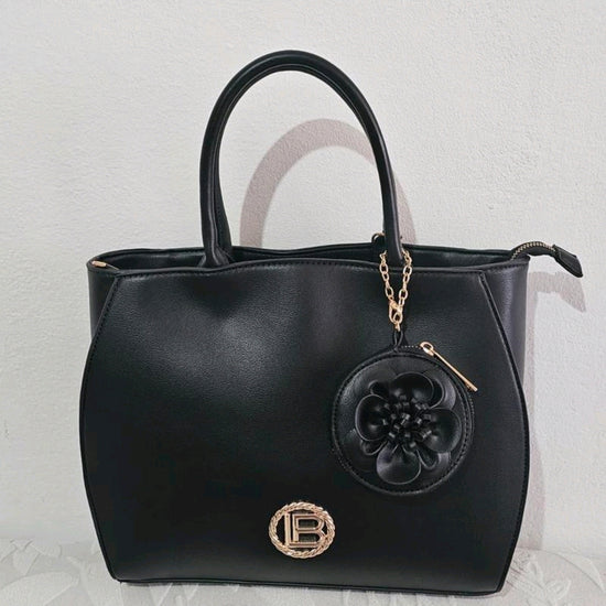 Laura Biagiotti Borsa con Portamonete a Fiore con Dettagli Dorati